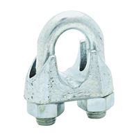 National Hardware 3230BC Series N248-344 Wire Cable Clamp, 3/4 in Dia Cable, 1 in L, Malleable Iron, Zinc 