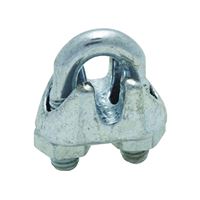 National Hardware 3230BC Series N248-260 Wire Cable Clamp, 1/16 in Dia Cable, 3 in L, Malleable Iron, Zinc 