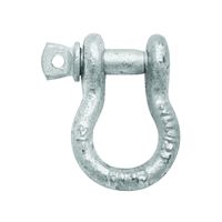 National Hardware 3250BC Series N223-669 Anchor Shackle, 1000 lb Working Load, Galvanized Steel 