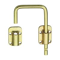 National Hardware N239-004 Sliding Door Latch, Steel, Brass 