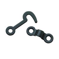 National Hardware V1841 Series N211-023 Hook and Staple, Steel, Oil-Rubbed Bronze, 5/32 in Dia Shackle 