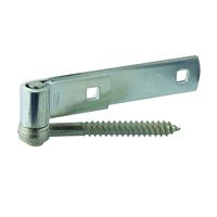 National Hardware N130-005 Hook/Strap Hinge, 0.19 in Thick Leaf, Steel, Zinc, Screw Mounting, 100 lb 