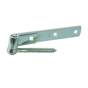 National Hardware N130-054 Hook/Strap Hinge, 0.19 in Thick Leaf, Steel, Zinc, Screw Mounting, 100 lb