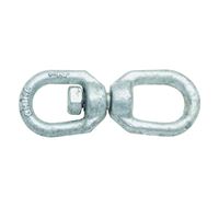 National Hardware 3252BC Series N241-075 Chain Swivel, 1/4 in Trade, 850 lb Working Load, Steel, Galvanized 