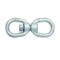 National Hardware 3252BC Series N241-109 Chain Swivel, 3/8 in Trade, 2200 lb Working Load, Steel, Galvanized 