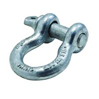 National Hardware 3250BC Series N830-310 Anchor Shackle, 6500 lb Working Load, Galvanized Steel 