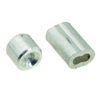 National Hardware SPB3231 Series N830-350 Ferrule and Stop, 1/16 in Dia Cable, Aluminum 