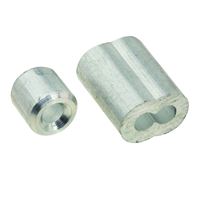 National Hardware SPB3231 Series N830-352 Ferrule and Stop, 1/8 in Dia Cable, Aluminum 
