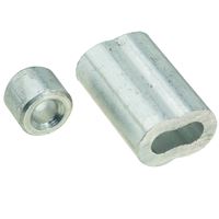 National Hardware SPB3231 Series N830-354 Ferrule and Stop, 3/16 in Dia Cable, Aluminum 