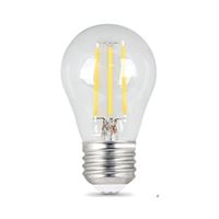 Feit Electric BPA1560/850/LED/2 LED Lamp, Globe, A15 Lamp, 60 W Equivalent, E26 Lamp Base, Dimmable, Clear 