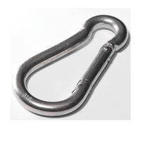 BARON 2450-1/2SM Spring Hook, 700 lb Working Load, Stainless Steel 