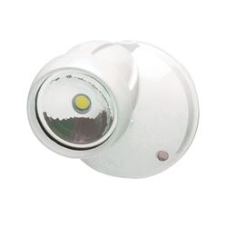 Heath Zenith HZ-8487-WH Non-Motion Security Light, 120 V, LED Lamp, 650 Lumens, 5000 K Color Temp, White Fixture 