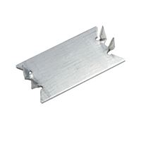 RACO 2709 Cable Protector Plate, 2.563 in L, 1-1/2 in W, 1/16 in Thick, Aluminum, Pre-Galvanized 
