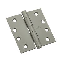 National Hardware N236-016 Template Hinge, Steel, Prime Coat, Non-Rising, Removable Pin, 85 lb 12 Pack 
