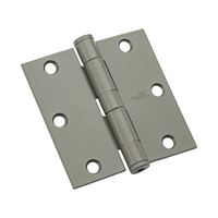 National Hardware N236-017 Template Hinge, Steel, Prime Coat, Non-Rising, Removable Pin, 80 lb 12 Pack 