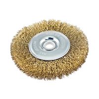 Vulcan 323281OR Wire Wheel Brush with Hole, 6 in Dia, 5/8 in Arbor Hole, 1/2 in Adapter Ring Arbor/Shank 