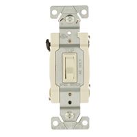 Eaton Wiring Devices 1242-7LA-BOX Toggle Switch, 15 A, 120 V, 4 -Position, Lead Wire Terminal, Light Almond 