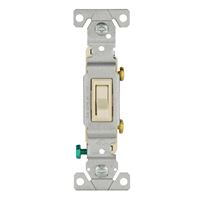 Eaton Wiring Devices 1301-7LA Toggle Switch, 15 A, 120 V, Polycarbonate Housing Material, Light Almond 10 Pack 