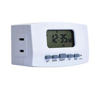 Westek TE1602WHB Digital Timer, 8 A, 120 V, 960 W, 1 -Outlet, 7 days Time Setting, White 