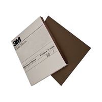 3M 02431 Sandpaper Sheet, 11 in L, 9 in W, Fine, Aluminum Oxide Abrasive, Cloth Backing 250 Pack 