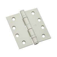 National Hardware 179 Series N236-104 Ball Bearing Hinge, 4-1/2 in H Frame Leaf, Steel, Prime Coat, Non-Removable Pin 