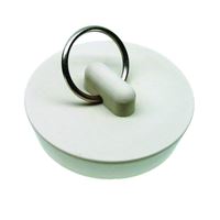 Danco 80228 Drain Stopper, Rubber, White, For: 1-5/8 in Drain, Universal Sink 