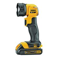 DeWALT DCL040 Rechargeable Flashlight, Lithium-Ion Battery, LED Lamp, 110, 11 to 25 hr Run Time 