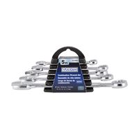 Vulcan JL16062 Combination Wrench Set, 5-Piece, Steel, Chrome, Silver 