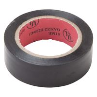 ProSource ET-303L Electrical Tape, 30 ft L, 0.75 in W, PVC Backing, Black, Pack of 48 