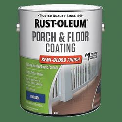 Rust-Oleum 262361 Porch and Floor Coating, Semi-Gloss, Liquid, 1 gal, Can 2 Pack 