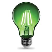 Feit Electric A19/TG/LED LED Bulb, Flood/Spotlight, A19 Lamp, E26 Lamp Base, Dimmable, Clear, Transparent Green Light