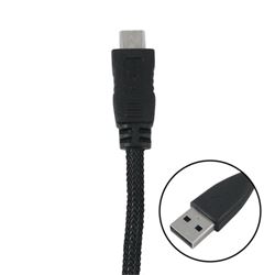 Zenith PM1003MCBB USB Cable, Black Sheath 4 Pack 