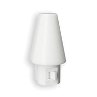 AmerTac Tipi Series NL-TIPI-F Night Light, 120 V, 0.3 W, LED Lamp, Warm White Light, 1 Lumens, 3000 K Color Temp 