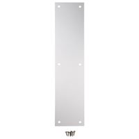 National Hardware N270-504 Push Plate, Nickel, Satin, 15 in L, 3-1/2 in W 2 Pack 