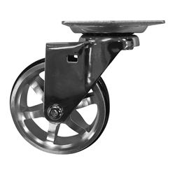 Shepherd Hardware 6294 Swivel Caster, 3 in Dia Wheel, Aluminum/Polyurethane Wheel, 100 lb 