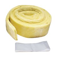 M-D 04929 Pipe Insulation Wrap, 25 ft L, 1/2 in Thick, Fiberglass, Yellow 