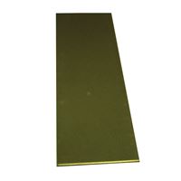 K & S 8234 Decorative Metal Strip, 2 in W, 12 in L, 0.016 in Thick, Brass 