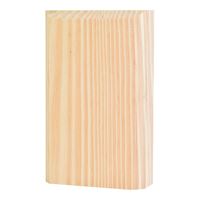 Waddell BTB25 Trim Block, 4-1/2 in L, 2-3/4 in W, 1 in Thick, Pine Wood 