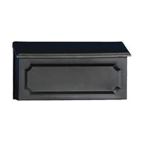 Gibraltar Mailboxes Windsor Series WMH00B04 Mailbox, 288.6 cu-in Capacity, Polypropylene, Black, 15-1/2 in W, 4.7 in D 