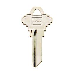 Hy-Ko 11010SC1 Key Blank, Brass, Nickel, For: Schlage Cabinet, House Locks and Padlocks, Pack of 10 
