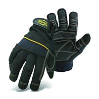 BOSS 5202L Multi-Purpose Utility Gloves, L, Wing Thumb, Wrist Strap Cuff, PVC/Synthetic Leather 