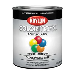 Krylon K05651007-14 Colormaxx Paint, Gloss, Pastel, 1 qt 