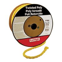 Wellington PY582 Rope, 5/8 in Dia, 200 ft L, 700 lb Working Load, Polypropylene, Yellow 