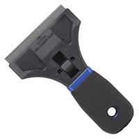 ProSource 14082-5 Safety Scraper, 3-1/2 in W Blade, Full Tang Blade, HCS Blade, Plastic Handle, Soft Grip Handle 