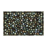 APACHE MILLS Masterpiece AP759-1029F Door Mat, 30 in L, 18 in W, River Rocks Pattern, Fiber Surface 