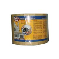 Protecto Wrap 843606SW Window and Door Sealing Tape, 50 ft L, 6 in W, HDPE, Gray/White, Self Adhesive 