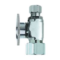 Plumb Pak PP63PCLF Shut-Off Valve, 1/2 x 3/8 in Connection, Compression, Brass Body 