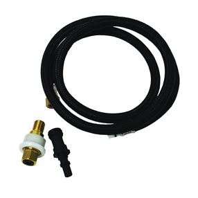 Danco Premium Series 10340 Side-Spray Hose, 0.38 in Connection, Snap, 48 in L, PVC