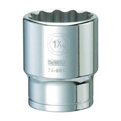 DeWALT DWMT74601OSP Drive Socket, 1-5/16 in Socket, 3/4 in Drive, 12-Point, Vanadium Steel, Polished Chrome 