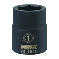 DeWALT DWMT75154OSP Impact Socket, 1 in Socket, 3/4 in Drive, 6-Point, CR-440 Steel, Black Oxide 